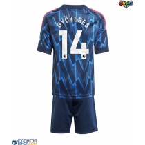 Otroški Nogometni dresi Arsenal Viktor Gyokeres #14 Gostujoči 2025-26 Kratek Rokav (+ Kratke hlače)